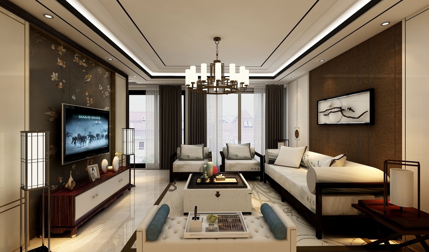 129方新中式兩居室 傳統(tǒng)與現(xiàn)代的完美融合